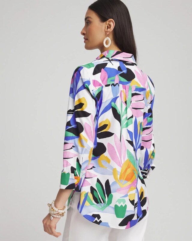 No Iron Stretch Tropical Shirt - image 3